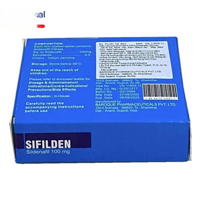 Viên uống Sifilden 100mg - điều trị rối loạn sinh lý nam cho nam giới - hàng có sẵn