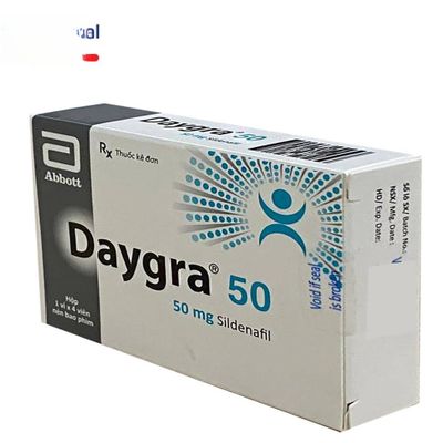Viên uống Daygra 50mg - điều trị rối loạn sinh lý nam hiệu quả cho nam giới - đóng gói kín