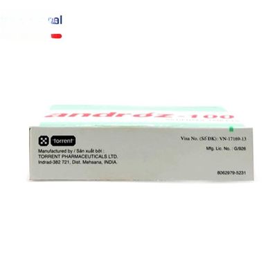 Viên uống Androz 100 - điều trị rối loạn sinh lý nam hiệu quả cho nam giới trưởng thành - đóng gói kín