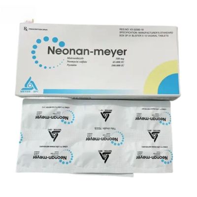 viên đặt âm đạo neonan-meyer 500mg - điều trị viêm âm đạo do vi khuẩn và nấm cho phụ nữ - mẫu mới