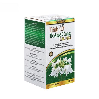 Viên uống Trinh nữ Hoàng Cung Cali USA - Ức chế u xơ tử cung và phì đại tuyến tiền liệt cho nam nữ. - đóng gói kín