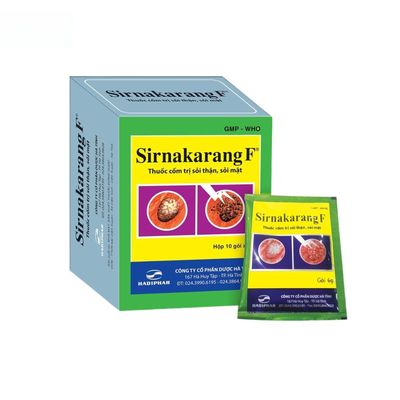 Thuốc Sirnakarang F 1,75g - Điều trị và phòng ngừa sỏi tiết niệu, viêm đường tiết niệu.