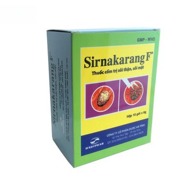Thuốc Sirnakarang F 1,75g - Điều trị và phòng ngừa sỏi tiết niệu, viêm đường tiết niệu. - đóng gói kín