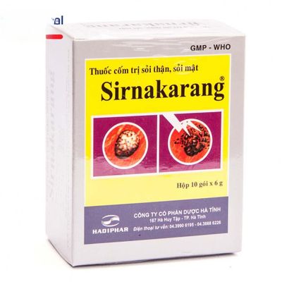Thuốc cốm Sirnakarang 6g - phòng và điều trị sỏi thận, sỏi đường tiết niệu cho người