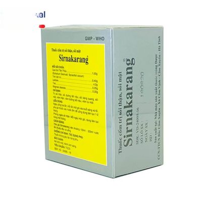 Thuốc cốm Sirnakarang 6g - phòng và điều trị sỏi thận, sỏi đường tiết niệu cho người - hàng có sẵn
