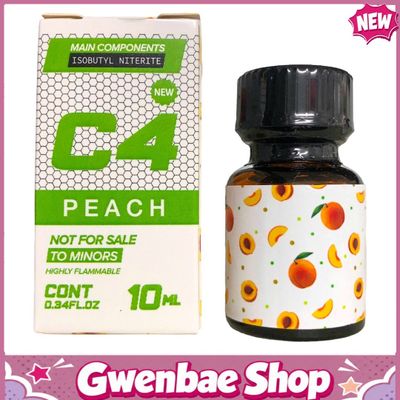 Chai Hít Tăng Khoái Cảm Kích Thích Bao Phê Popper C4 10ml hương đào tươi mát cuồng nhiệt (Mới) - Gwenshop Chính Hãng