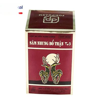 Sâm Nhung Bổ Thận Tw3 (Hộp 30 viên) - đóng gói kín - hỗ trợ tăng cường sinh lý, thành phần thiên nhiên, hàng chuẩn nguồn gốc rõ ràng
