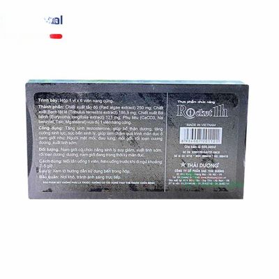 Rocket 1h - Viên Uống Bá Bệnh Bạch Tật Lê Hỗ Trợ Tăng Cường Sinh Lý Nam Giới - đóng gói kín