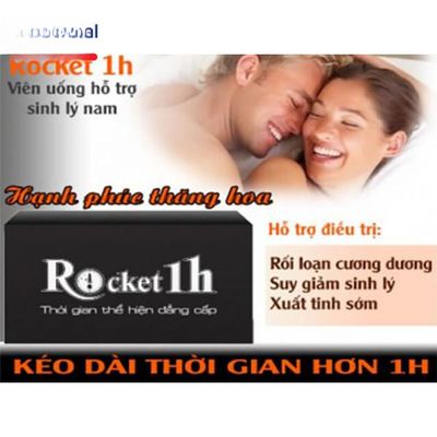 Rocket 1h - Viên Uống Bá Bệnh Bạch Tật Lê Hỗ Trợ Tăng Cường Sinh Lý Nam Giới - mẫu mới bản tiêu chuẩn