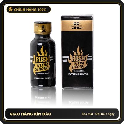 Popper Chính Hãng Tăng Cảm Xúc Cho Cuộc Yêu Rush Ultra Strong Extreme Pentyl Poppers 30ml - Snapshop Chính Hãng