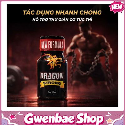 Chai Hít Gây Hưng Phấn Giúp Cuộc Yêu Thăng Hoa Popper PWD USA Dragon Strong - Chai 10ml - Gwenshop Chính Hãng