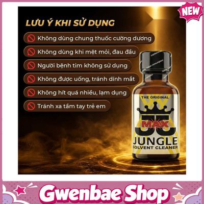 Chai Hít Gây Hưng Phấn Giúp Cuộc Yêu Thăng Hoa Popper DS USA Jungle Juice Max - Chai 30ml - Gwenshop Chính Hãng