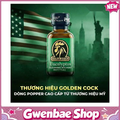 Dung Dịch Hít Tăng Hưng Phấn Khi Yêu Popper PWD USA Golden Cock Eucalyptus - Chai 30ml Hàng Chuẩn - Gwenshop Chính Hãng