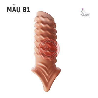 Bao đôn dên hở đầu có gân chính hãng - ôm sát cảm giác thật, chất liệu latex an toàn, hàng nhập khẩu - giao hàng che tên kín giao nhanh