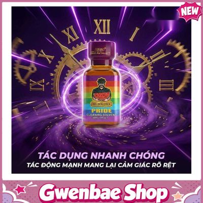Chai Hít Gây Hưng Phấn Giúp Cuộc Yêu Thăng Hoa Popper DS USA Golden Cock Pride - Chai 30ml - Gwenshop Chính Hãng