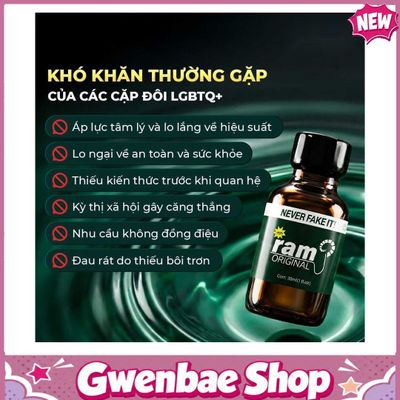 Chai Hít Thư Giãn Bay Phê Cho Cặp Đôi Popper DS USA Ram Original - Chai 30ml - Gwenshop Chính Hãng