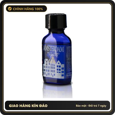 Popper Chính Hãng Tăng Cảm Xúc Cho Cuộc Yêu Amsterdam Blue Light District Poppers 24ml - Snapshop Chính Hãng