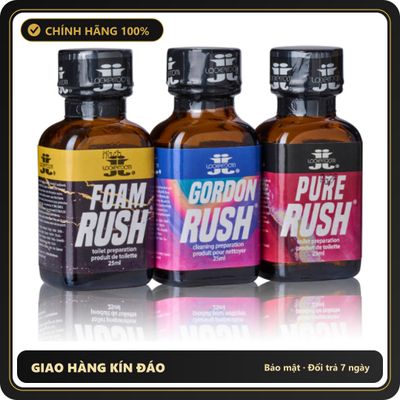 Popper Chính Hãng Tăng Cảm Xúc Cho Cuộc Yêu Rush Retro 25ml Poppers Combo - Snapshop Chính Hãng