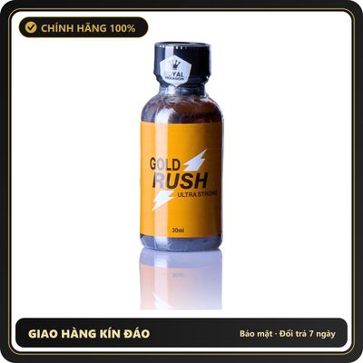 Popper Chính Hãng Tăng Cảm Xúc Cho Cuộc Yêu Gold Rush Ultra Strong Poppers 30ml - Snapshop Chính Hãng
