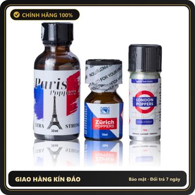 Popper Chính Hãng Tăng Cảm Xúc Cho Cuộc Yêu Paris Zurich London Kinky Poppers Combo - Snapshop Chính Hãng