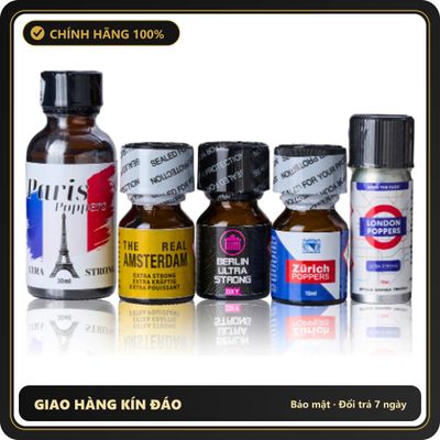 Popper Chính Hãng Tăng Cảm Xúc Cho Cuộc Yêu Euro Trip City Poppers Combo - Snapshop Chính Hãng