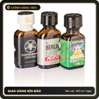 Popper Chính Hãng Tăng Cảm Xúc Cho Cuộc Yêu Pentyl Nitrite Poppers Combo - Snapshop Chính Hãng