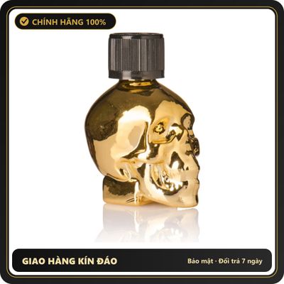Tinh Dầu Hít Thư Giãn Dành Cho Người Lớn Gold Skull Poppers 24ml - Snapshop Chính Hãng