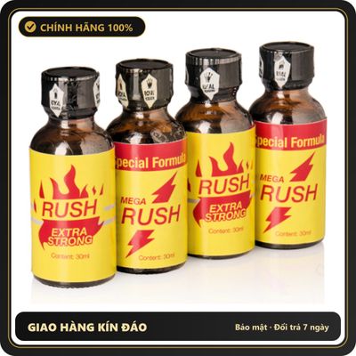 Popper Chính Hãng Tăng Cảm Xúc Cho Cuộc Yêu Feel the RUSH Poppers Combo 4 x 30ml - Snapshop Chính Hãng