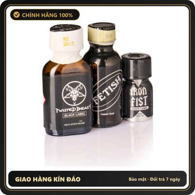 Popper Chính Hãng Tăng Cảm Xúc Cho Cuộc Yêu Black Fist Fetish Poppers Combo - Snapshop Chính Hãng