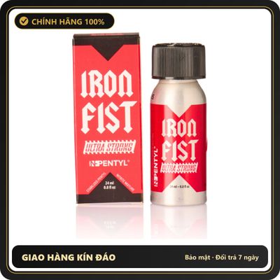 Popper Chính Hãng Tăng Cảm Xúc Cho Cuộc Yêu Iron Fist Poppers Ultra Strong 24ml - Snapshop Chính Hãng