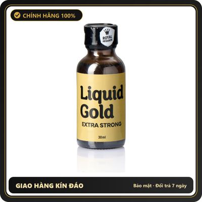 Popper Chính Hãng Tăng Cảm Xúc Cho Cuộc Yêu Liquid Gold EXTRA STRONG Poppers 30ml - Liquid Gold Poppers - Snapshop Chính Hãng