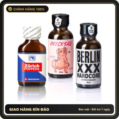 Popper Chính Hãng Tăng Cảm Xúc Cho Cuộc Yêu Zürich Berlin Pride Poppers Combo - Snapshop Chính Hãng
