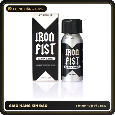 Popper Chính Hãng Tăng Cảm Xúc Cho Cuộc Yêu Iron Fist Poppers Black Label 24ml - Snapshop Chính Hãng