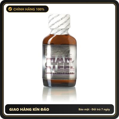 Popper Chính Hãng Tăng Cảm Xúc Cho Cuộc Yêu Man of Steel Poppers 25ml - Snapshop Chính Hãng