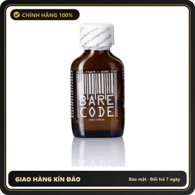 Popper Chính Hãng Tăng Cảm Xúc Cho Cuộc Yêu BARE Code Poppers 25ml - Snapshop Chính Hãng