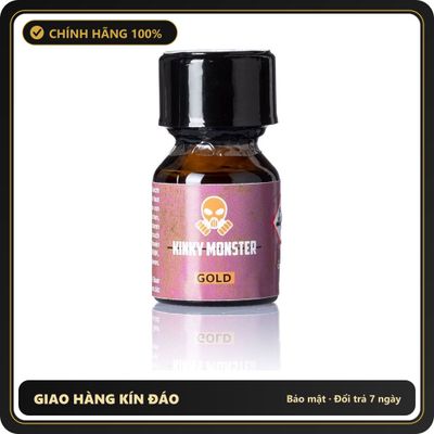 Popper Chính Hãng Tăng Cảm Xúc Cho Cuộc Yêu Kinky Monster Gold Poppers 10ml - Snapshop Chính Hãng