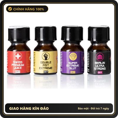 Tinh Dầu Hít Thư Giãn Dành Cho Người Lớn Popper Holiday Combo 4 bottles 10ml - Snapshop Chính Hãng