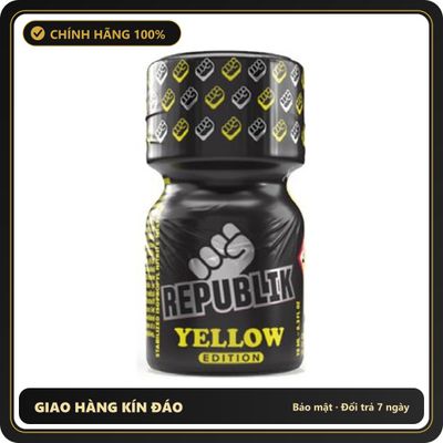 Popper Chính Hãng Tăng Cảm Xúc Cho Cuộc Yêu Popper Republik Yellow Edition 10ml - Snapshop Chính Hãng
