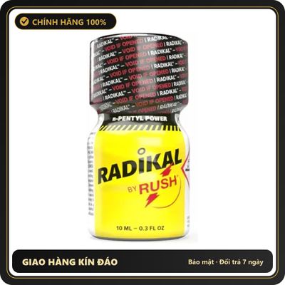Popper Chính Hãng Tăng Cảm Xúc Cho Cuộc Yêu Popper Radikal Rush n-Pentyl Power PWD 10ml - Snapshop Chính Hãng