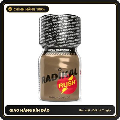 Popper Chính Hãng Tăng Cảm Xúc Cho Cuộc Yêu Popper Radikal Rush Gold Ultramyl PWD 10ml - Snapshop Chính Hãng