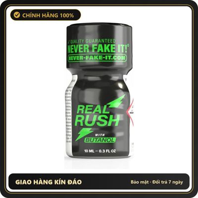 Popper Chính Hãng Tăng Cảm Xúc Cho Cuộc Yêu Popper Real Rush Butanol 10ml - Snapshop Chính Hãng