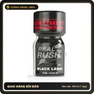 Popper Chính Hãng Tăng Cảm Xúc Cho Cuộc Yêu Popper Real Rush Black Label 10ml - Snapshop Chính Hãng