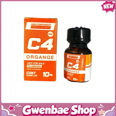 Chai Hít Tăng Khoái Cảm Kích Thích Bao Phê Popper C4 10ml hương cam Orange tươi mát cuồng nhiệt (Mới) - Gwenshop Chính Hãng