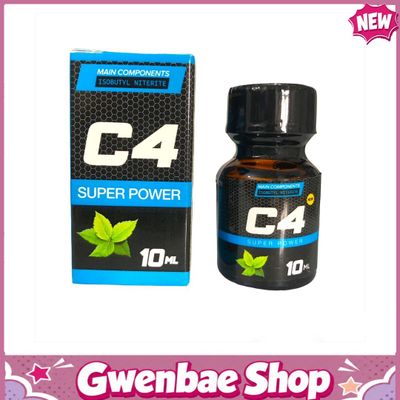 Chai Hít Tăng Khoái Cảm Kích Thích Bao Phê Popper C4 10ml Super Strong hương thơm bạc hà cực mạnh phê kéo dài (mới) - Gwenshop Chính Hãng