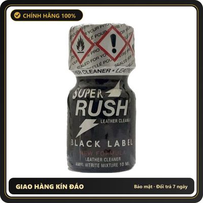 Popper Chính Hãng Tăng Cảm Xúc Cho Cuộc Yêu Popper Super Rush Black Label France 10ml - Snapshop Chính Hãng