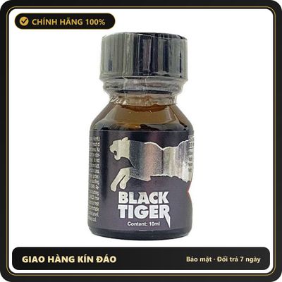 Popper Chính Hãng Tăng Cảm Xúc Cho Cuộc Yêu Popper Black Tiger Silver 10ml - Snapshop Chính Hãng
