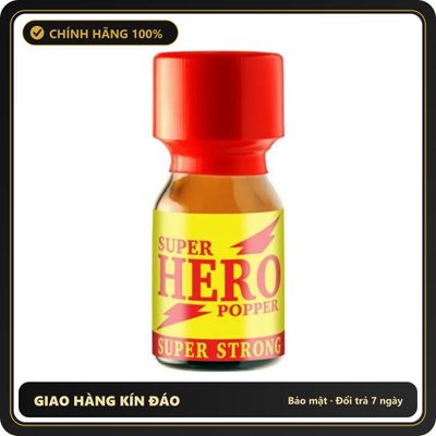 Popper Chính Hãng Tăng Cảm Xúc Cho Cuộc Yêu Popper Super Hero Super Strong 10ml - Snapshop Chính Hãng