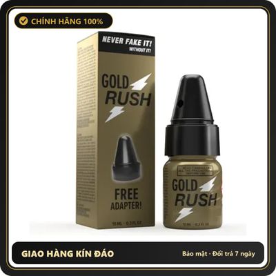 Popper Chính Hãng Tăng Cảm Xúc Cho Cuộc Yêu Popper Gold Rush 10ml met Adapter - Snapshop Chính Hãng