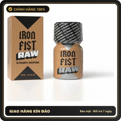 Popper Chính Hãng Tăng Cảm Xúc Cho Cuộc Yêu Popper Iron Fist RAW 10ml - Snapshop Chính Hãng