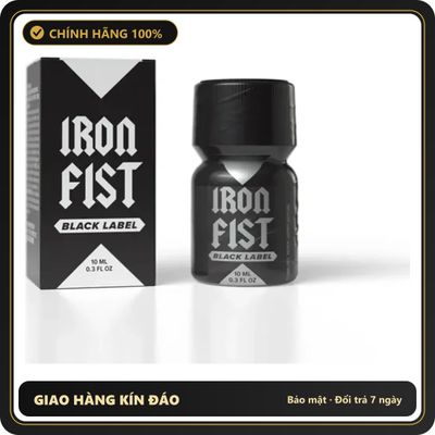 Popper Chính Hãng Tăng Cảm Xúc Cho Cuộc Yêu Popper Iron Fist Black Label 10ml - Snapshop Chính Hãng